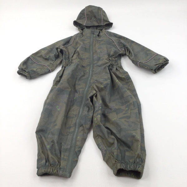 Camouflage Green Puddlesuit - Boys 18-24 Months