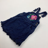 Fish Appliqued Denim Dungaree Dress - Girls 3-4 Years