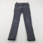 Black Denim Skinny Jeans - Girls 11 Years