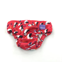 Puffins Red Swim Nappy - Girls 6-9 Months