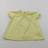 Spotty White & Yellow T-Shirt - Girls 6-9 Months