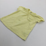 Spotty White & Yellow T-Shirt - Girls 6-9 Months