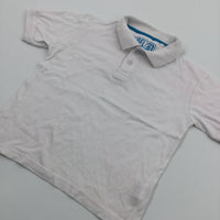 White Polo Shirt - Boys 6-7 Years