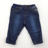 Lined Jeans with Elastic Waist - Boys 3-6 Months