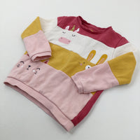 Animals Colourful Striped Jumper - Girls 5-6 Years