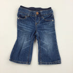 Blue Jeans with Elastic Waist - Boys 3-6 Months