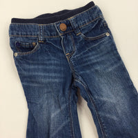 Blue Jeans with Elastic Waist - Boys 3-6 Months