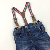 Jeans with Colourful Braces - Boys 3-6 Months