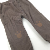Paw Knees Brown Cords - Boys 18-24 Months