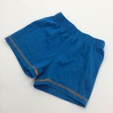 Blue Jersey Shorts - Boys 6-9 Months