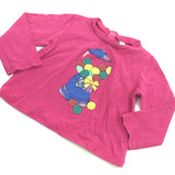 Gum Ball Machine Pink Long Sleeve Top - Girls 6-9 Months