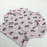 Mickey Mouse & Moons Pink Pyjama Top - Girls 6-7 Years