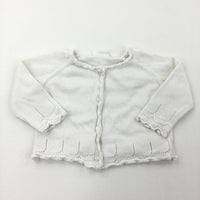 White Cardigan - Girls 3-6 Months