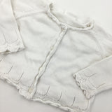 White Cardigan - Girls 3-6 Months