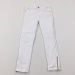 White Denim Jeans - Girls 6-7 Years