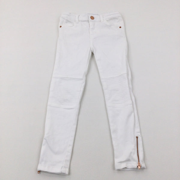 White Denim Jeans - Girls 6-7 Years