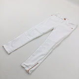 White Denim Jeans - Girls 6-7 Years