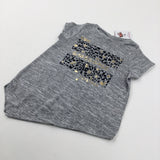 **NEW** 'Always Awesome Everyday' Grey T-Shirt - Girls 6-7 Years