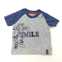 'Smile' Tigger Grey T-Shirt - Boys 3-6 Months