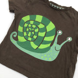 Snail Brown T-Shirt - Boys 2-3 Years