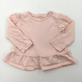 Light Pink Long Sleeve Top - Girls 3-6 Months