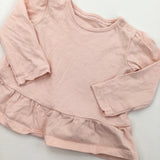 Light Pink Long Sleeve Top - Girls 3-6 Months