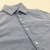 Blue Cotton Shirt - Boys 6 Years