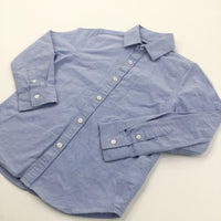 Blue Cotton Shirt - Boys 6 Years