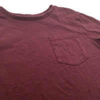 Maroon Speckled Long Sleeve Top - Boys 5-6 Years