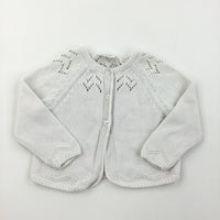 White Cardigan - Girls 6-9 Months