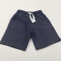 Navy Jersey Shorts - Boys 6 Years