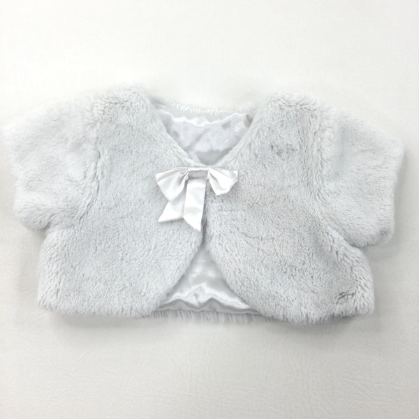 Girls white deals fluffy cardigan