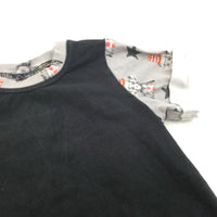 Monkeys Grey & Black T-Shirt - Boys 4-5 Years