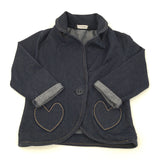 Hearts Denim Look Blazer - Girls 2-3 Years