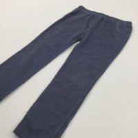 Dark Blue Denim Effect Jeggings - Girls 5-6 Years