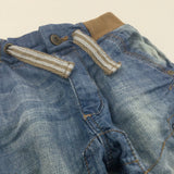 Mid Blue Denim Cargo Shorts - Boys 7 Years