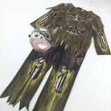 **NEW** Spooky Swamp Zombie Costume with Matching Mask - Boys/Girls 5-6 Years - Halloween