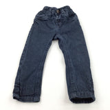 Dark Blue Denim Jeans - Boys 12-18 Months