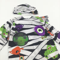 **NEW** Colourful Mummy Costume with Matching Hat - Boys/Girls 9-12 Months - Halloween