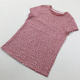 Flowers Pink & White T-Shirt - Girls 8-9 Years