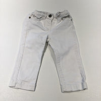 White Denim Jeans - Girls 12-18 Months