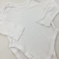 White Long Sleeve Bodysuit - Girls/Boys 9-12 Months