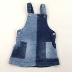 Denim Dungaree Dress - Girls 6-9 Months