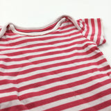 Pink & White Striped T-Shirt - Girls 3-6 Months