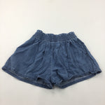 Mid Blue Lightweight Denim Shorts - Girls 8 Years