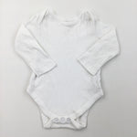 White Long Sleeve Bodysuit - Boys/Girls 9-12 Months