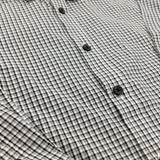 Black & White Checked Long Sleeve Shirt - Boys 6 Years