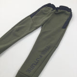 'The Future' Olive & Black Tracksuit Bottoms - Boys 7-8 Years