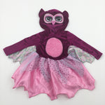 **NEW** Pink & Purple Sparkly Owl Costume - Girls 6-9 Months - Halloween