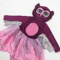 **NEW** Pink & Purple Sparkly Owl Costume - Girls 6-9 Months - Halloween